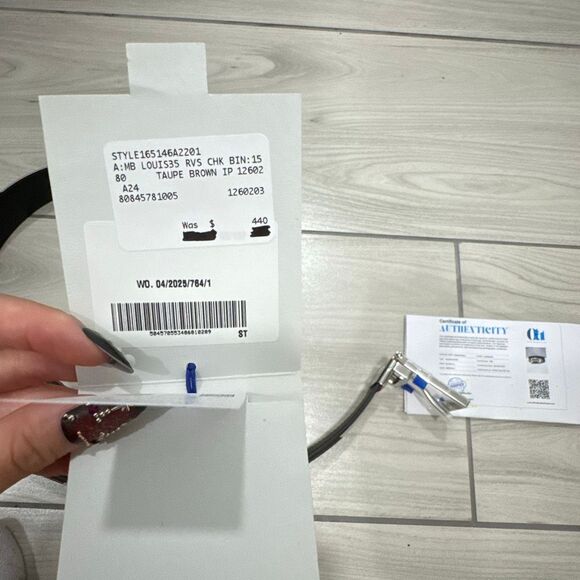 NWT men’s Burberry nova check belt size 32   80 cm comes with authentication pap - Picture 6 of 7